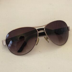 Vintage Oscar De la Renta Snakeskin Pattern Aviator Sunglass with Case Purple Go